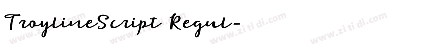 TroylineScript Regul字体转换